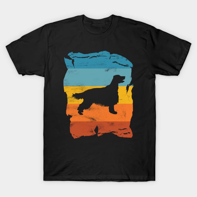 Irish Setter Distressed Vintage Retro Silhouette T-Shirt by DoggyStyles